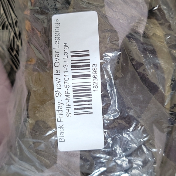 NWT Zenana camouflage ankle length leggings super soft size L - Picture 3 of 3